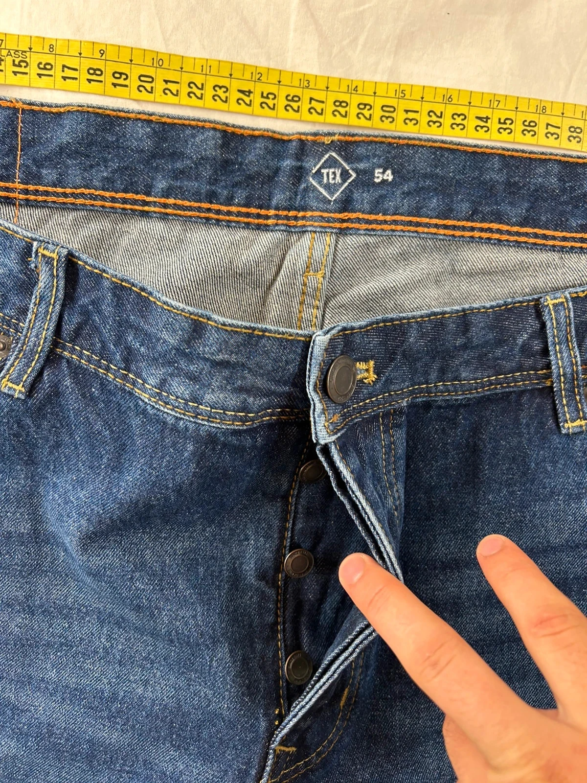 Navy blue tex straight jeans size 54 – photo 10